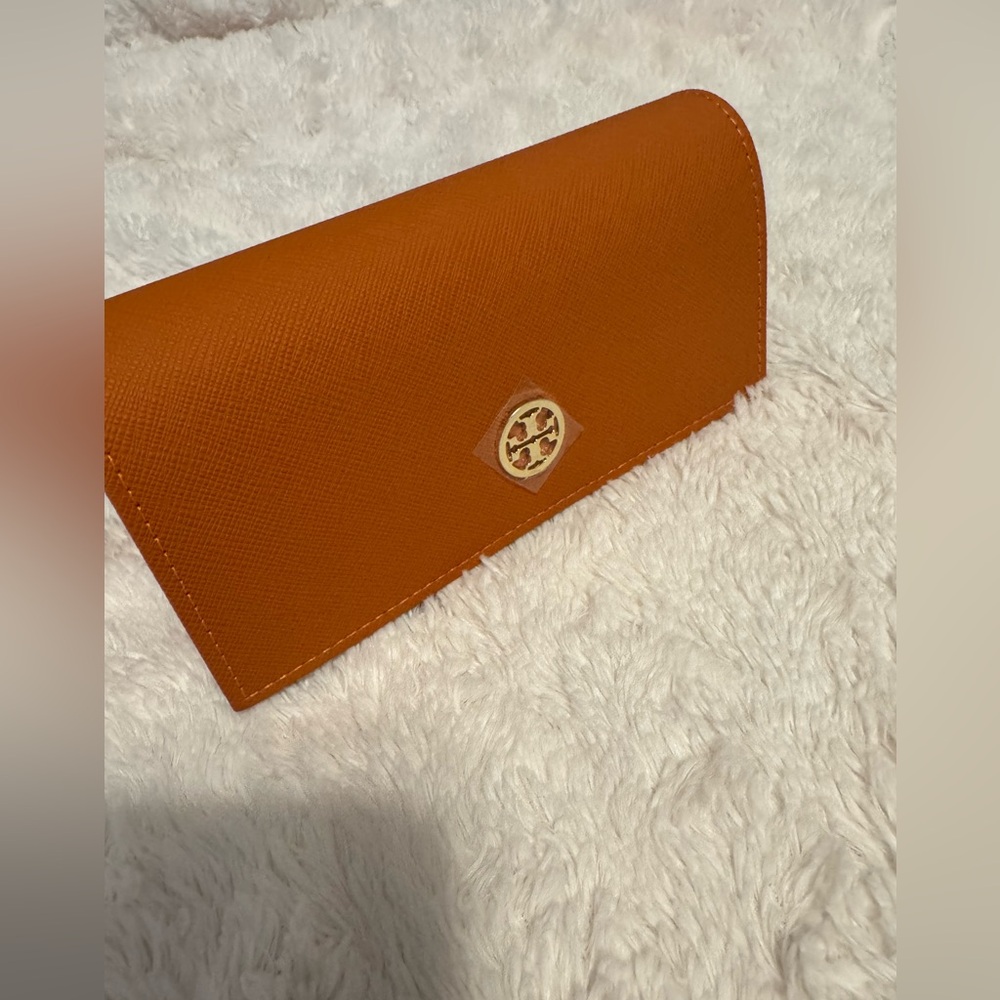 Tory Burch Orange Sunglasses Case only - Picture 3 of 4